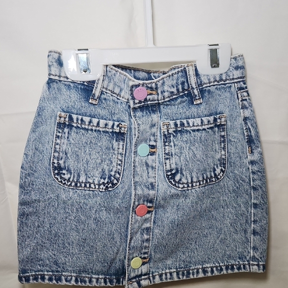 Old Navy Kids Blue Jean Jacket Set with Colorful Buttons - Picture 6 of 7